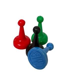 Easy Money Replacement Player Pieces Vintage Game 1956 Set of 4